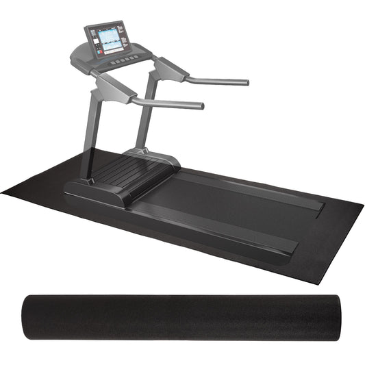 Elevon 2.5' x 5' High Density Gym Fitness Equipment Mat, Floor Protection, Black