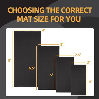 BalanceFrom Fitness 3' x 6.5' High Density Gym Equipment Mat, Floor Protection