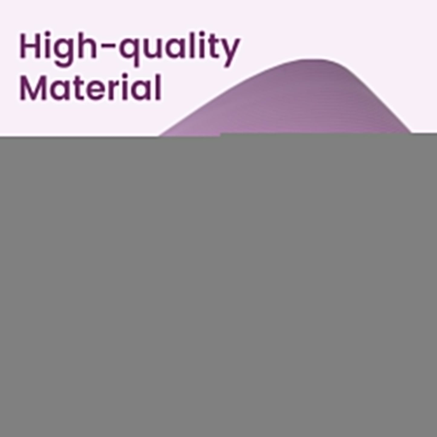 Fitvids 1/2" Thick High Density Exercise Yoga Mat, Carrying Strap, Taro Purple