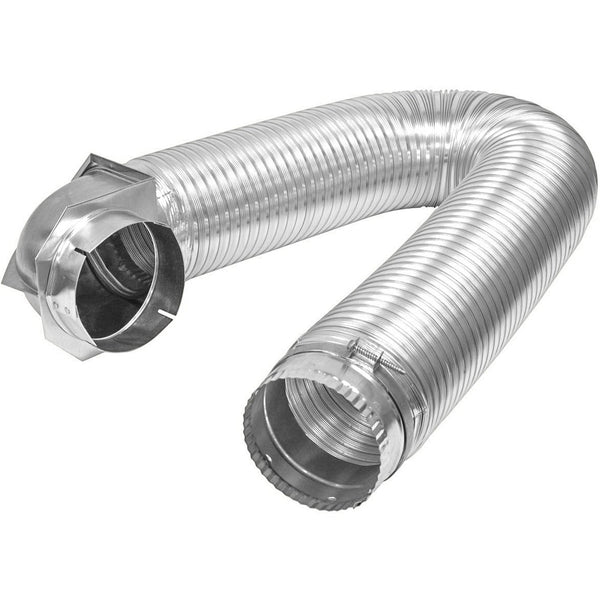 Builder's Best SAF-T Metal Single Elbow Dryer Vent Duct Kit, 4" Diameter, 8-Feet