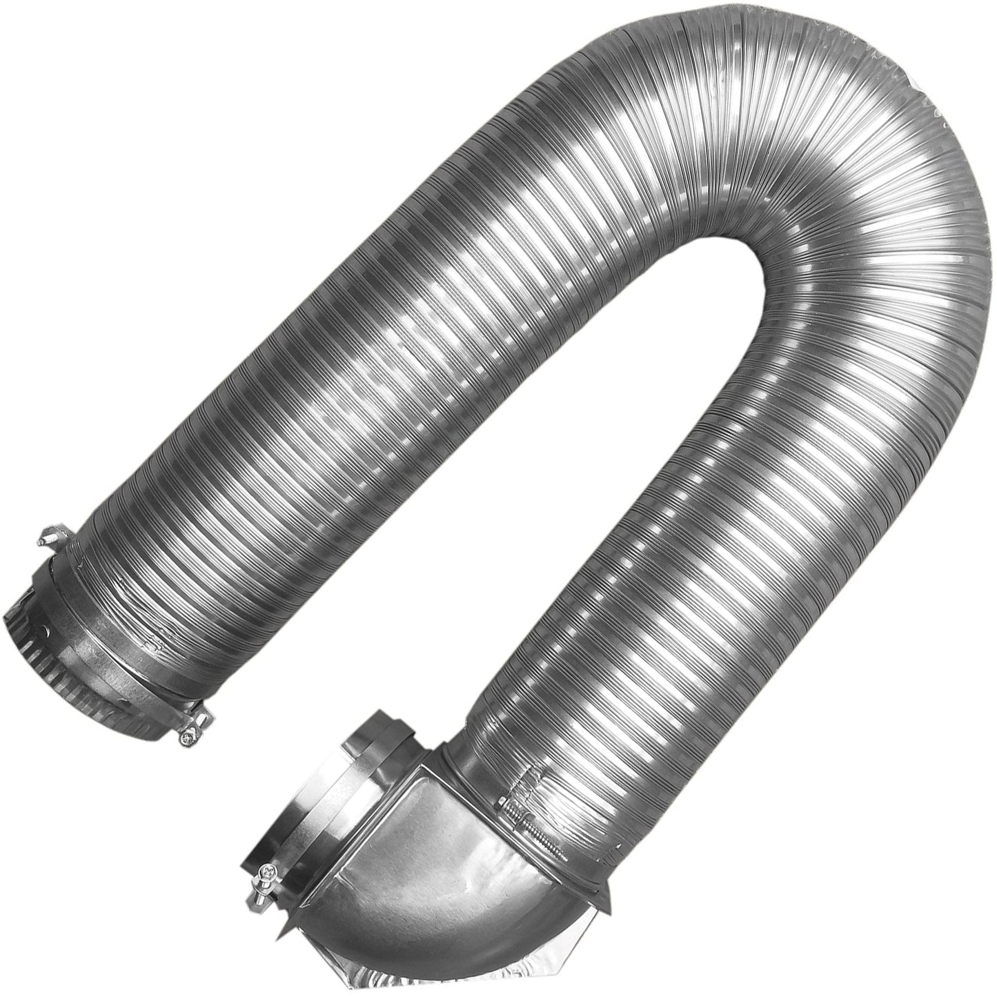 Builder's Best SAF-T Metal Single Elbow Dryer Vent Duct Kit, 4" Diameter, 8-Feet