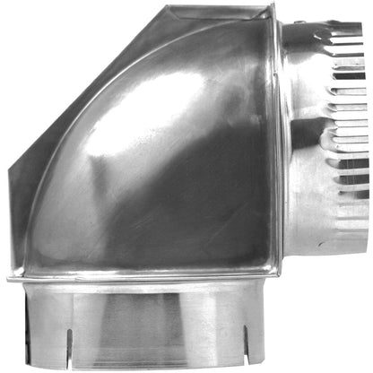Builder's Best SAF-T Metal Single Elbow Dryer Vent Duct Kit, 4" Diameter, 8-Feet