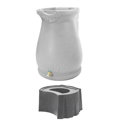 Good Ideas Rain Wizard 65 Gallon Plastic Resin Urn Barrell and Rain Wizard Stand