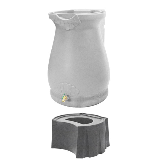Good Ideas Rain Wizard 65 Gallon Plastic Resin Urn Barrell and Rain Wizard Stand