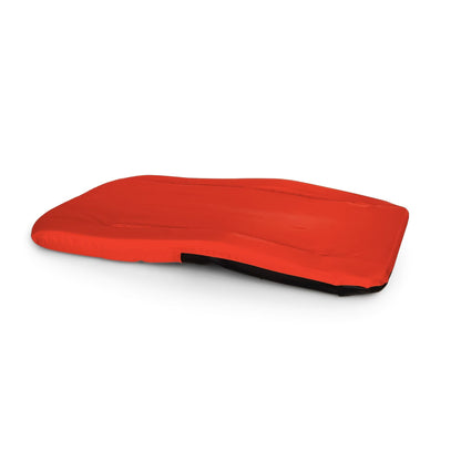 Camco Portable Stadium Seat Foldable Padded Cushion, Back Support, Armrests, Red