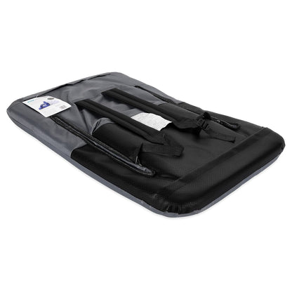 Camco Portable Stadium Seat Foldable Padded Cushion Back Support, Armrests, Grey