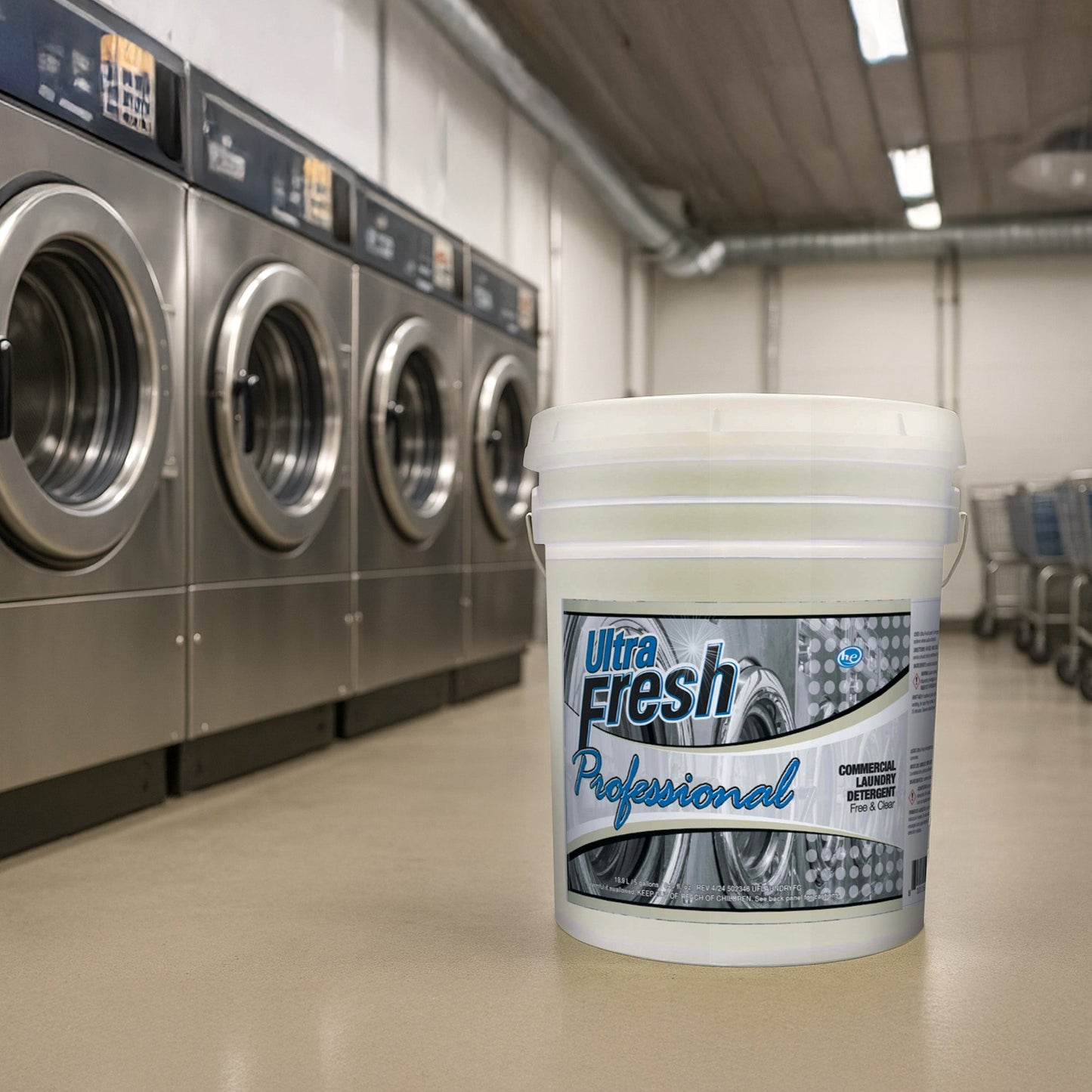 Ultra Fresh® Professional™ Commercial Laundry Detergent Free/Clear, Pump, 5 Gal