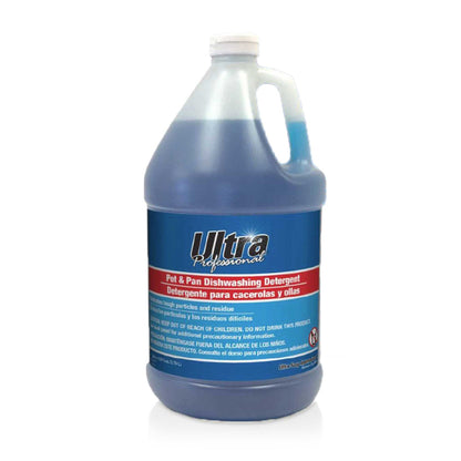 Ultra Professional™ 4 Pack 1 Gal Pots/Pans Dishwashing Detergent, Platinum, Blue