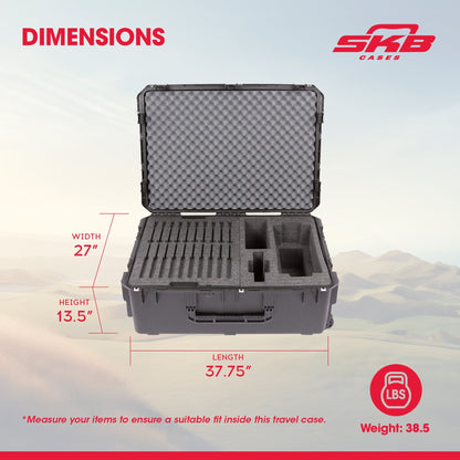 SKB iSeries Shure Microflex Hard Case, Waterproof Storage for Microphone Gear