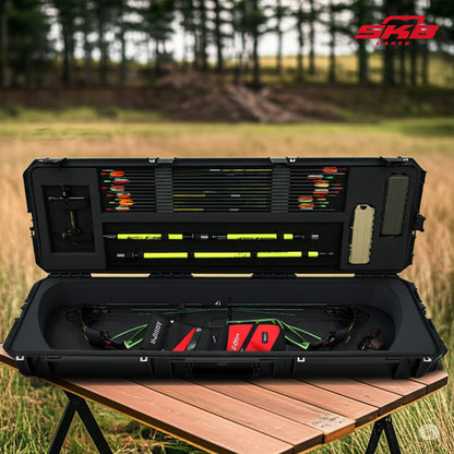 SKB iSeries Target Long Bow Case, Secure Box with Accessory Compartment, 5014-PL