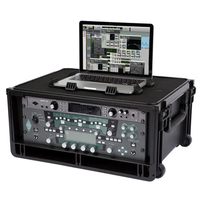 SKB Studio Flyer Rack Case 4U, Durable Injected Molded Mobile Studio Case, Black