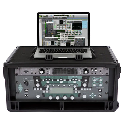 SKB Studio Flyer Rack Case 4U, Durable Injected Molded Mobile Studio Case, Black