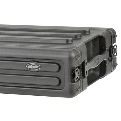 SKB 2U Shallow Roto Rack Case Gear Protector, Stackable, Waterproof, Black