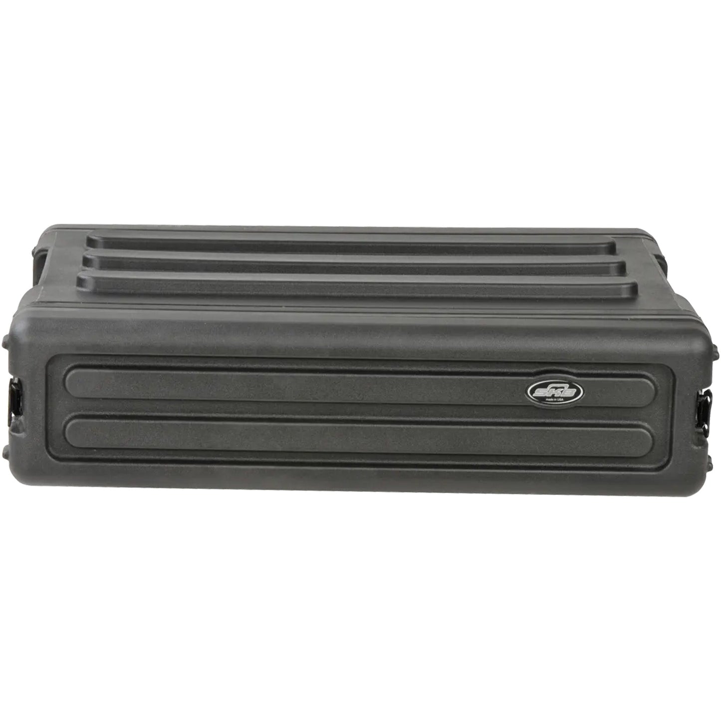 SKB 2U Shallow Roto Rack Case Gear Protector, Stackable, Waterproof, Black