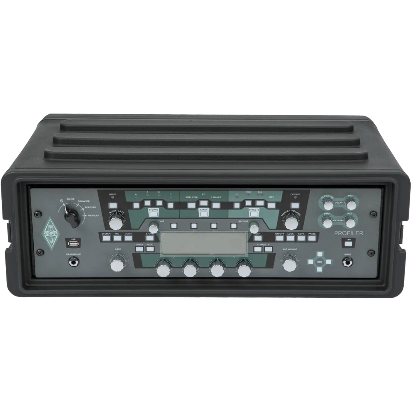 SKB 3U Shallow Roto Rack Case Gear Protector, Stackable, Waterproof, Black