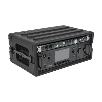 SKB 4U Shallow Roto Rack Case Gear Protector, Stackable, Waterproof, Black