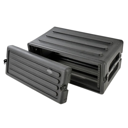 SKB 4U Shallow Roto Rack Case Gear Protector, Stackable, Waterproof, Black