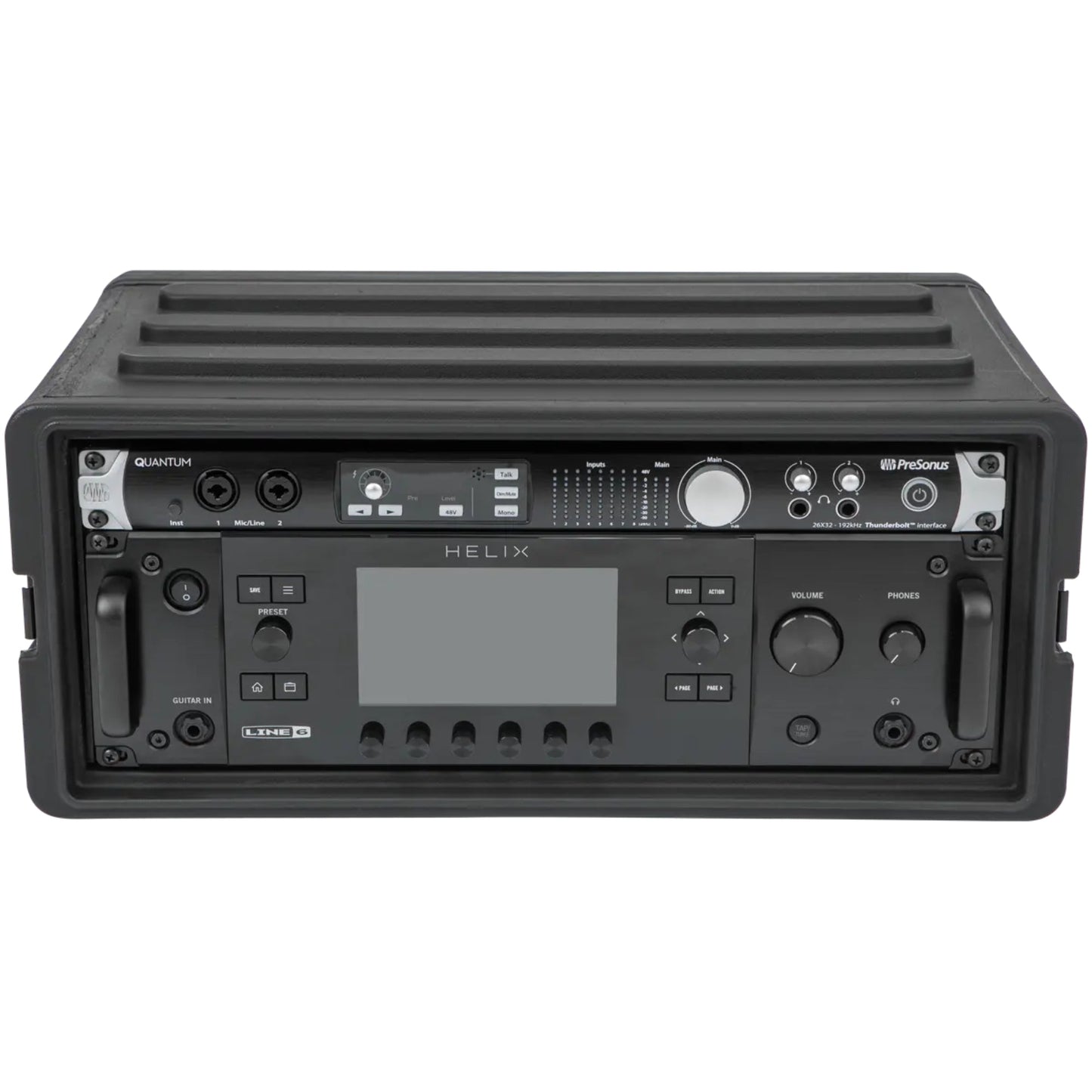 SKB 4U Shallow Roto Rack Case Gear Protector, Stackable, Waterproof, Black