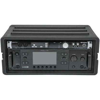 SKB 4U Shallow Roto Rack Case Gear Protector, Stackable, Waterproof, Black