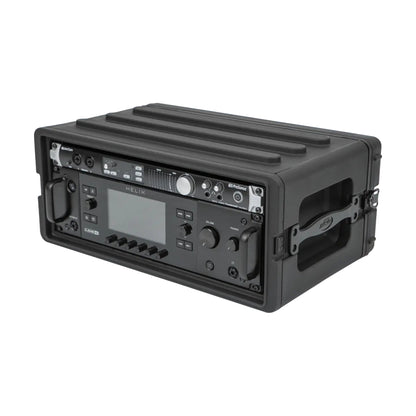 SKB 4U Shallow Roto Rack Case Gear Protector, Stackable, Waterproof, Black