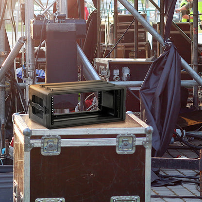 SKB 4U Shallow Roto Rack Case Gear Protector, Stackable, Waterproof, Black