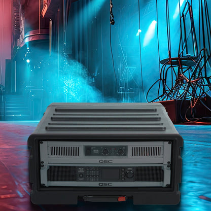 SKB 4U rSeries Rolling Rack with Integrated Back Wheels and 1-Touch Pull Handle