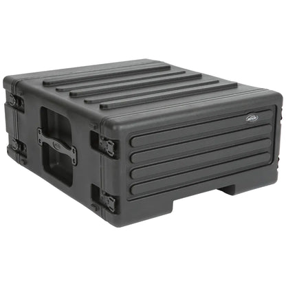 SKB 4U rSeries Rolling Rack with Integrated Back Wheels and 1-Touch Pull Handle