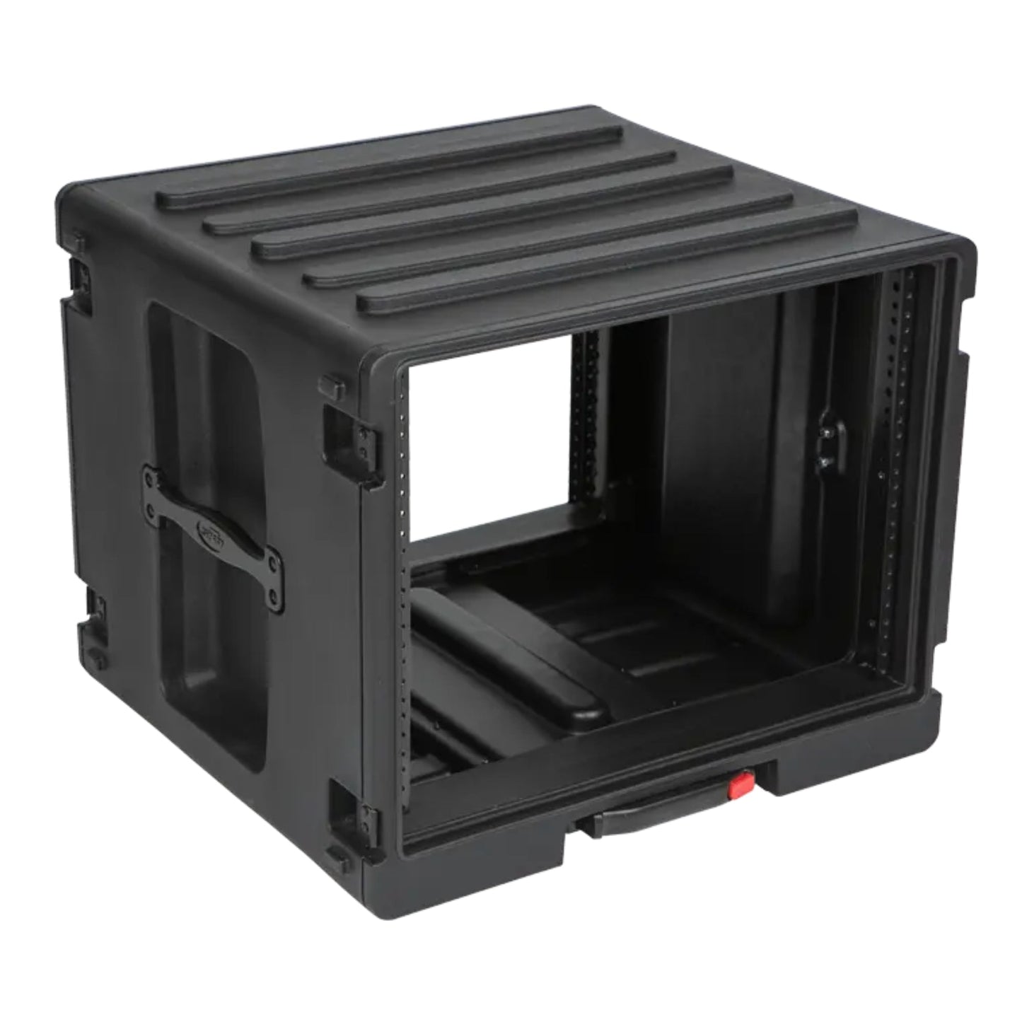 SKB 8U rSeries Rolling Rack with Integrated Back Wheels and 1-Touch Pull Handle