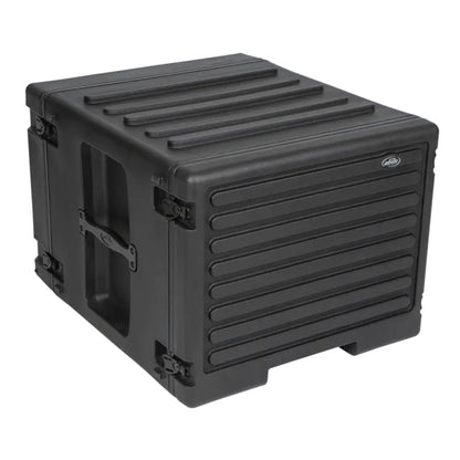 SKB 8U rSeries Rolling Rack with Integrated Back Wheels and 1-Touch Pull Handle
