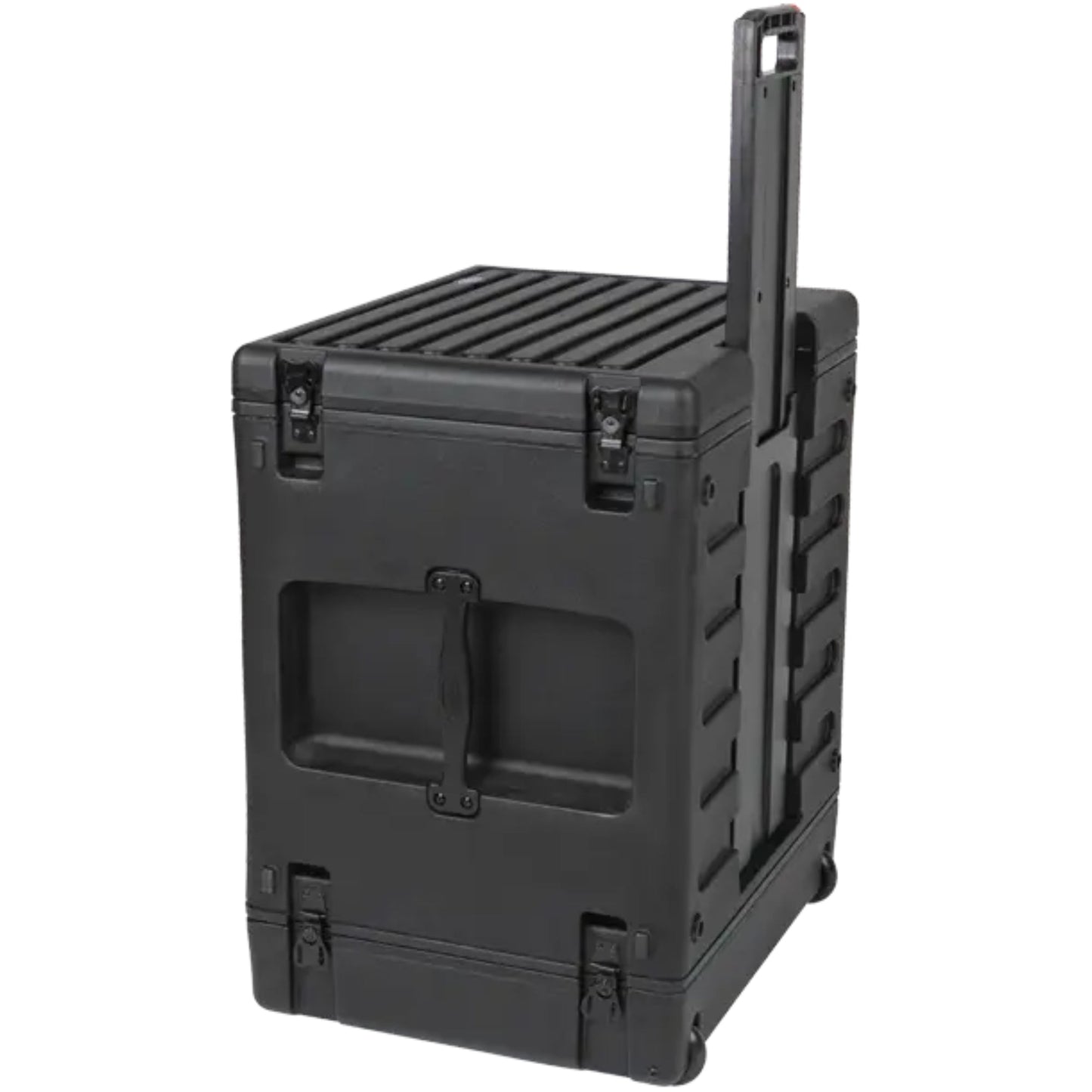 SKB 8U rSeries Rolling Rack with Integrated Back Wheels and 1-Touch Pull Handle