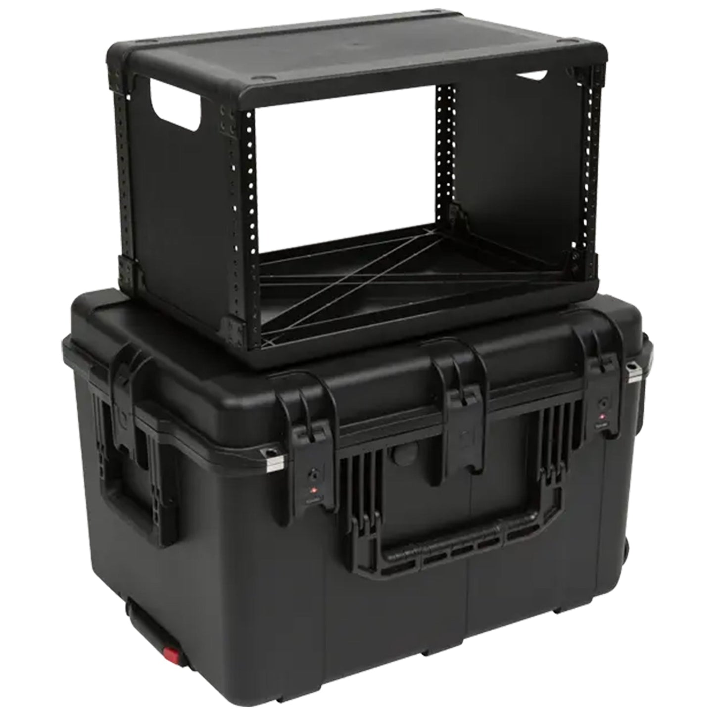 SKB 6U iSeries 13" Injection Molded Fly Rack with Built-In Wheels and Handle