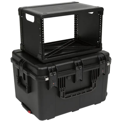 SKB 6U iSeries 13" Injection Molded Fly Rack with Built-In Wheels and Handle