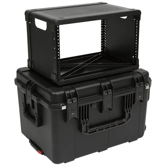 SKB 6U iSeries 13" Injection Molded Fly Rack with Built-In Wheels and Handle