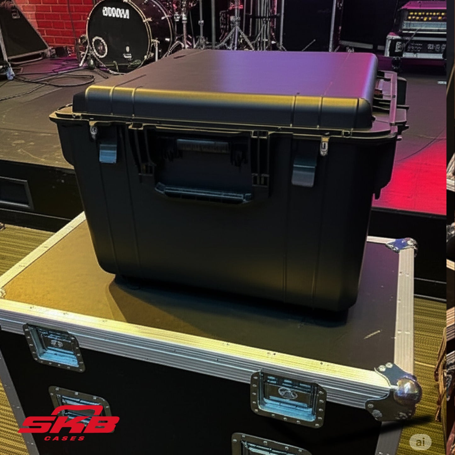 SKB iSeries 6U Fly Rack, Waterproof Polypropylene Hard Case for Storage, 20 Inch