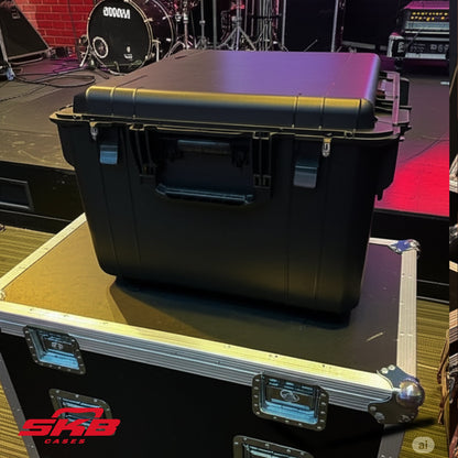 SKB iSeries 6U Fly Rack, Waterproof Polypropylene Hard Case for Storage, 20 Inch