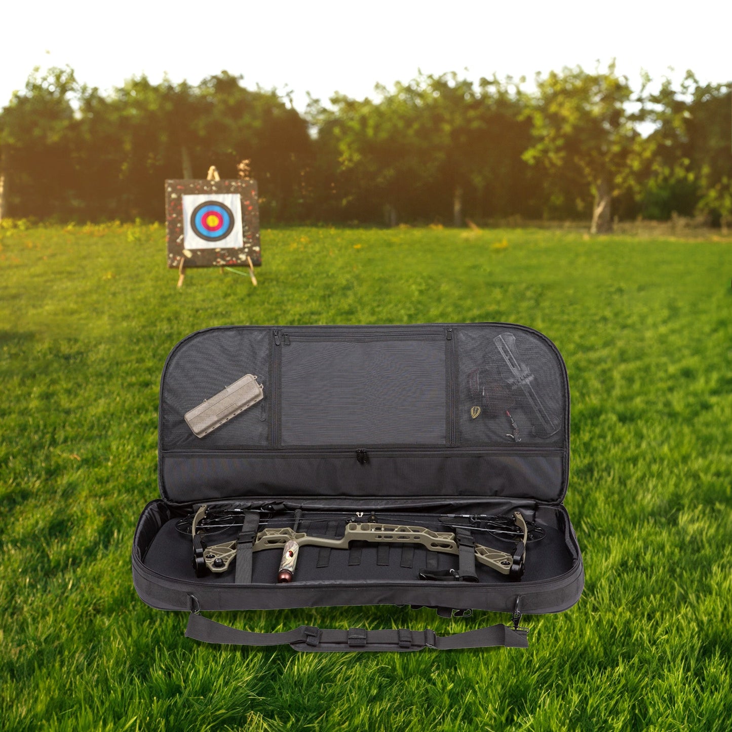 SKB Archery Bag and Backpack Combo with Pockets, Fits Bows Up to 42 Inches Long