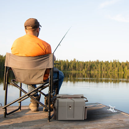 SKB Large Tackle Box, 4 Drawers with Dividers and 2 Soft Exterior Pockets, Gray
