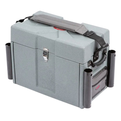 SKB Large Tackle Box, 4 Drawers with Dividers and 2 Soft Exterior Pockets, Gray