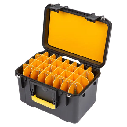 SKB iSeries Deep Lure Case 32 Adjustable Compartment Secure Fishing Box, 1610-10