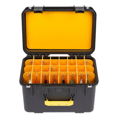 SKB iSeries Deep Lure Case 32 Adjustable Compartment Secure Fishing Box, 1610-10