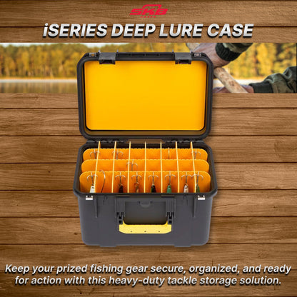 SKB iSeries Deep Lure Case 32 Adjustable Compartment Secure Fishing Box, 1610-10