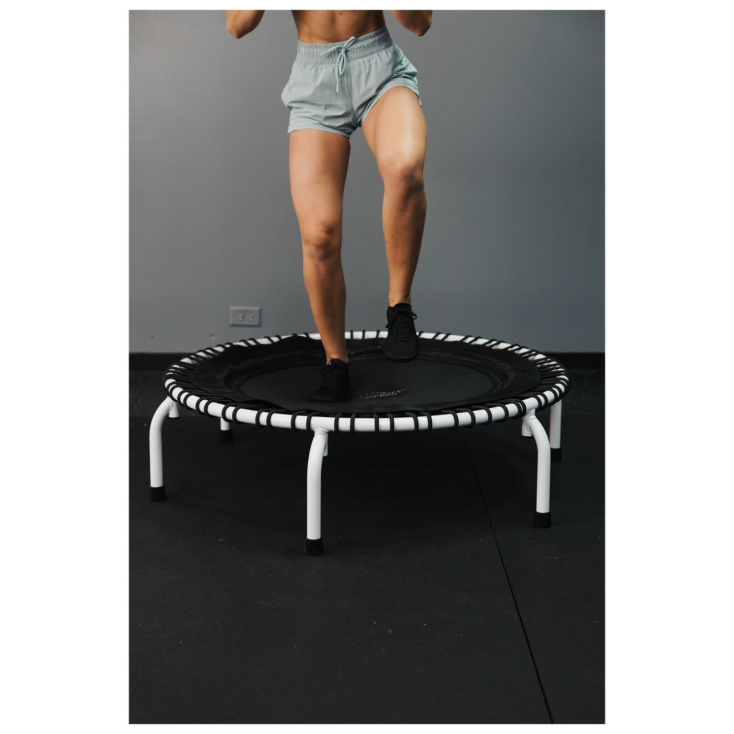 JumpSport 44 Inch PRO Workout Rebounder for Adults 44" Fitness Trampoline, Black