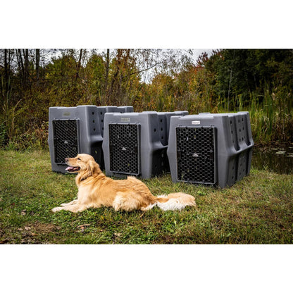Dakota 283 Canine Rough and Tough Economy Pet Kennel, Intermediate, Dark Granite