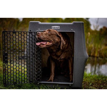 Dakota 283 Canine Rough and Tough Economy Pet Kennel, Intermediate, Dark Granite
