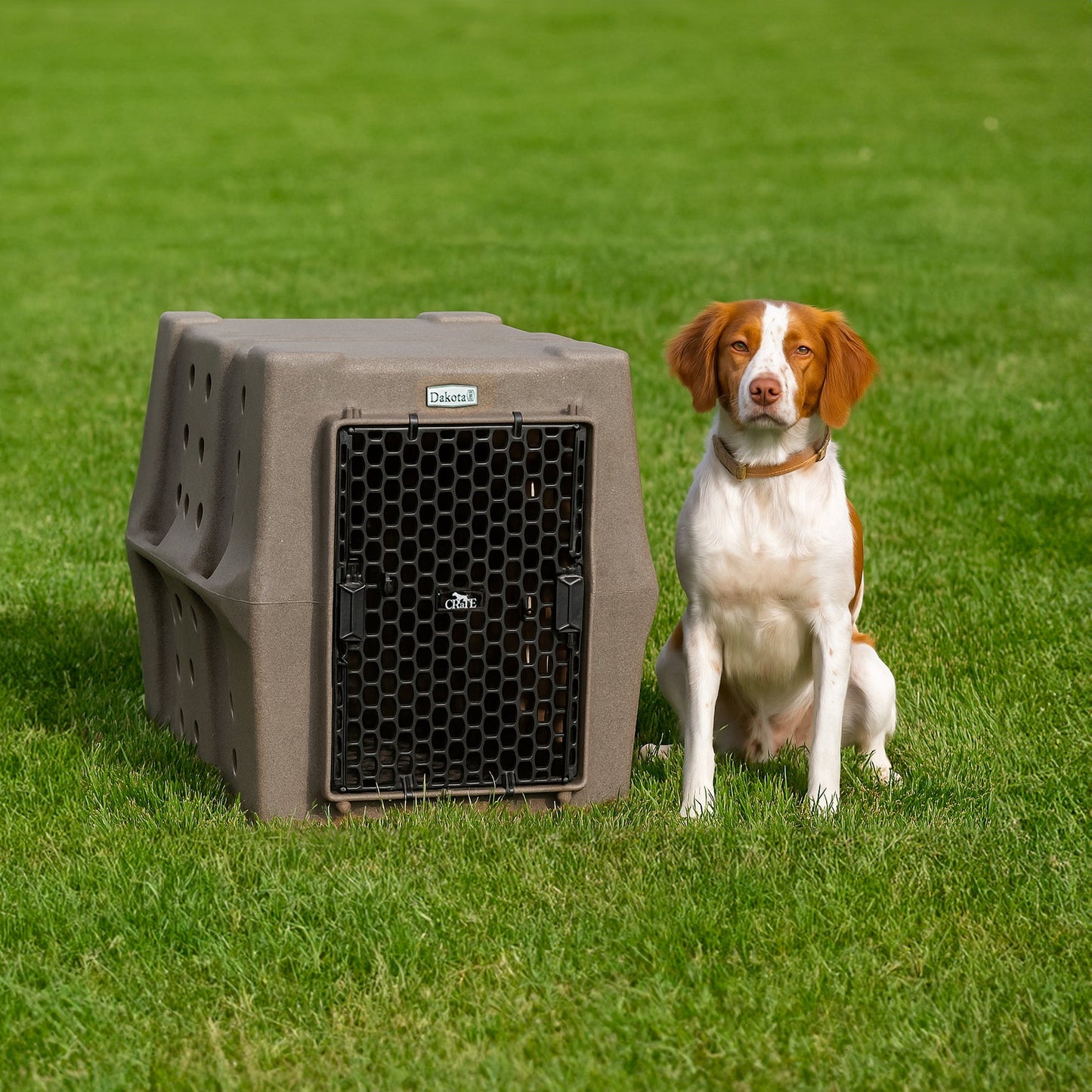 Dakota 283 Canine Rough and Tough Economy Kennel, Intermediate, Coyote Granite
