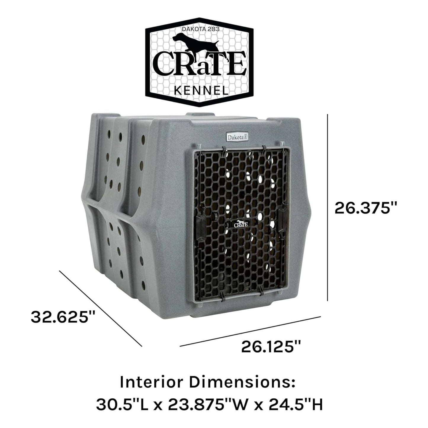 Dakota 283 Canine Rough and Tough Economy Pet Kennel, Intermediate, Olive