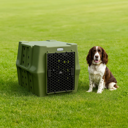 Dakota 283 Canine Rough and Tough Economy Pet Kennel, Intermediate, Olive