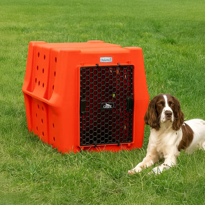 Dakota 283 Canine Rough and Tough Economy Pet Kennel, Intermediate, Orange