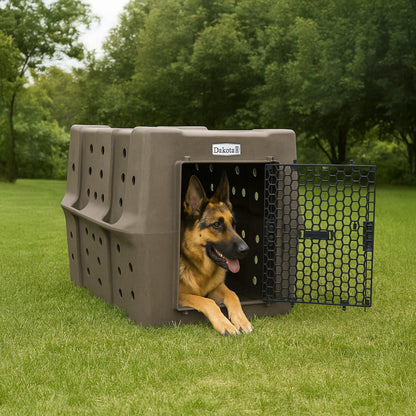 Dakota 283 Canine Rough and Tough Economy Pet Kennel, Large, Coyote Granite