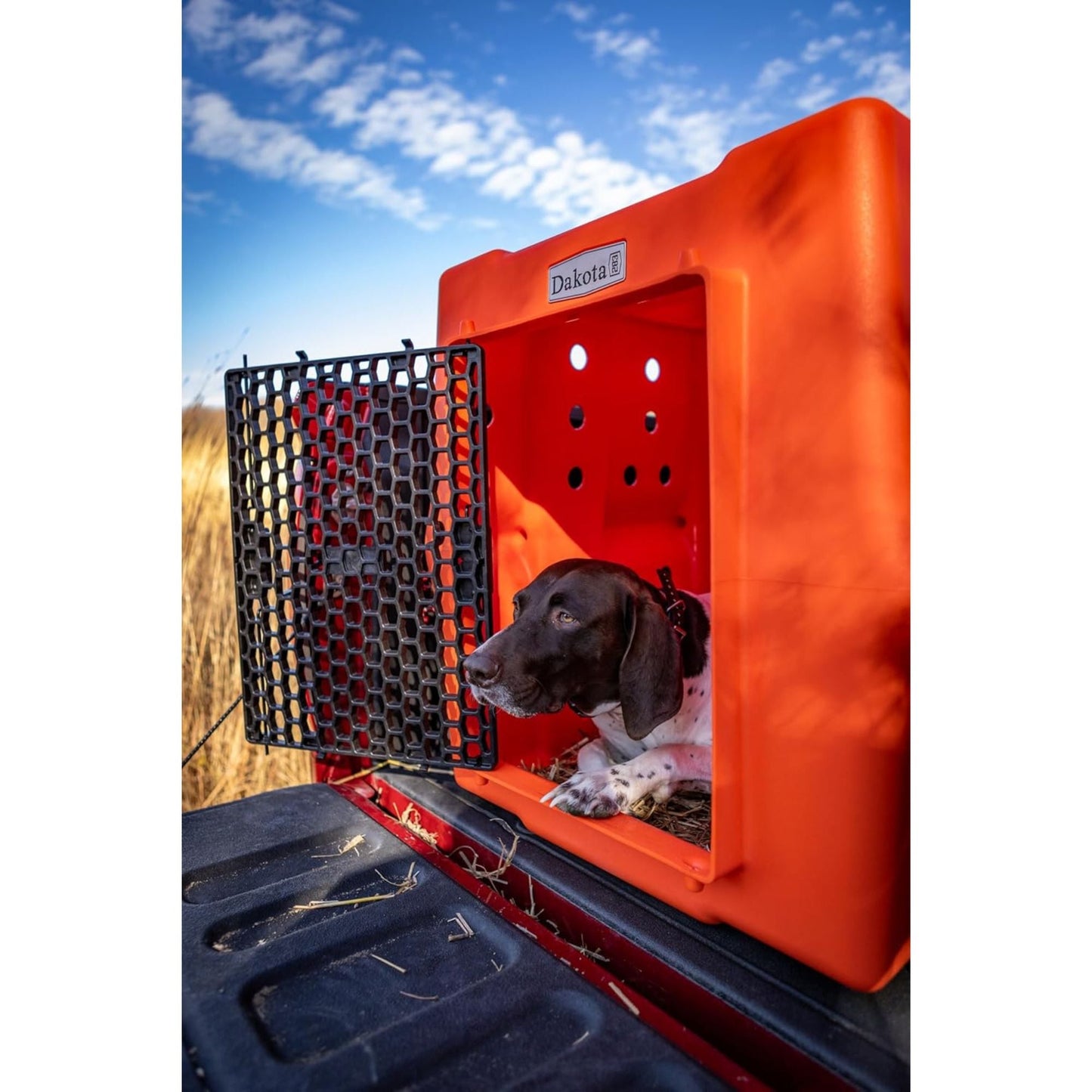 Dakota 283 Canine Rough and Tough Economy Kennel, Pet Crate, Large, Orange